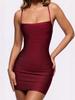 European & American Women's Sexy Spaghetti Strap Bandage Gown - Slimming Party/Vacation Dress