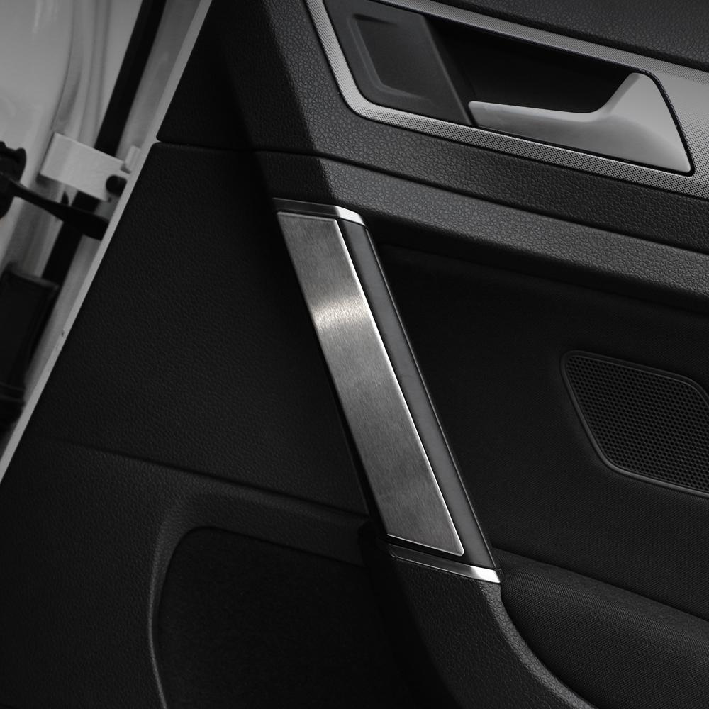 4PCS Stainless Steel Inner Door Handle Trim for VW Golf 7 MK7 2014 2015 Door Armrest Handrail Trim Frame