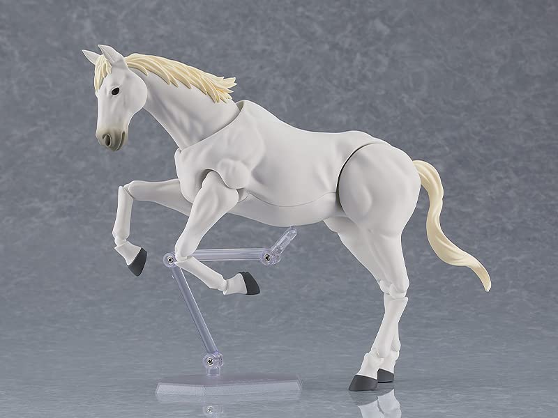 Max Factory Figma Wild Horse Plastic Painted Movable Figure [White] Non-scale