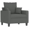 Vidaxl 4-Cz. Relaxation Set With Cushions, Dark Grey, Fabric