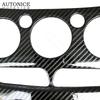 Apto para Ford Focus MK3 2012-2014 LHD Color Fibra de Carbono Acero Inoxidable Panel de Control de Aire Acondicionado Moldura LADO IZQUIERDO