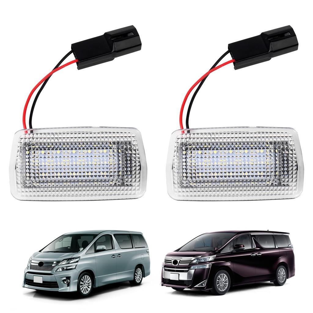Virauto Toyota Vellfire 30 Series 20 Series Courtesy Lamp LED Door Welcome Light VELLFIRE Exclusive Foot Lamp Courtesy Light Pure White Light White