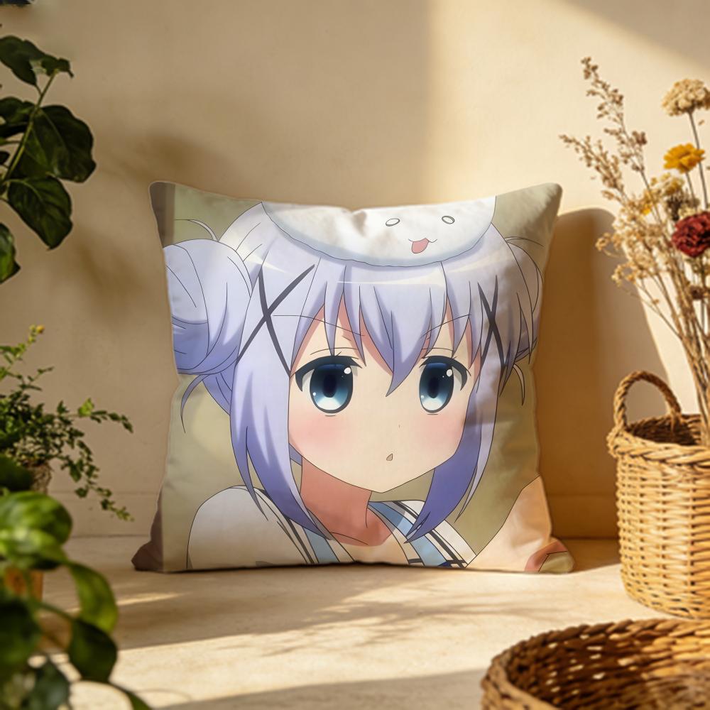 Fashion IIs the Order a Rabbitied Cushion Cover Versatile DoubleSided Pillow Case Fit for Sofa Bed Car Daily Decor