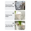 Flowerpot PET Highly Transparent Self-Watering Planter with Glacier Pattern Double-Layer Design Breathable Inner