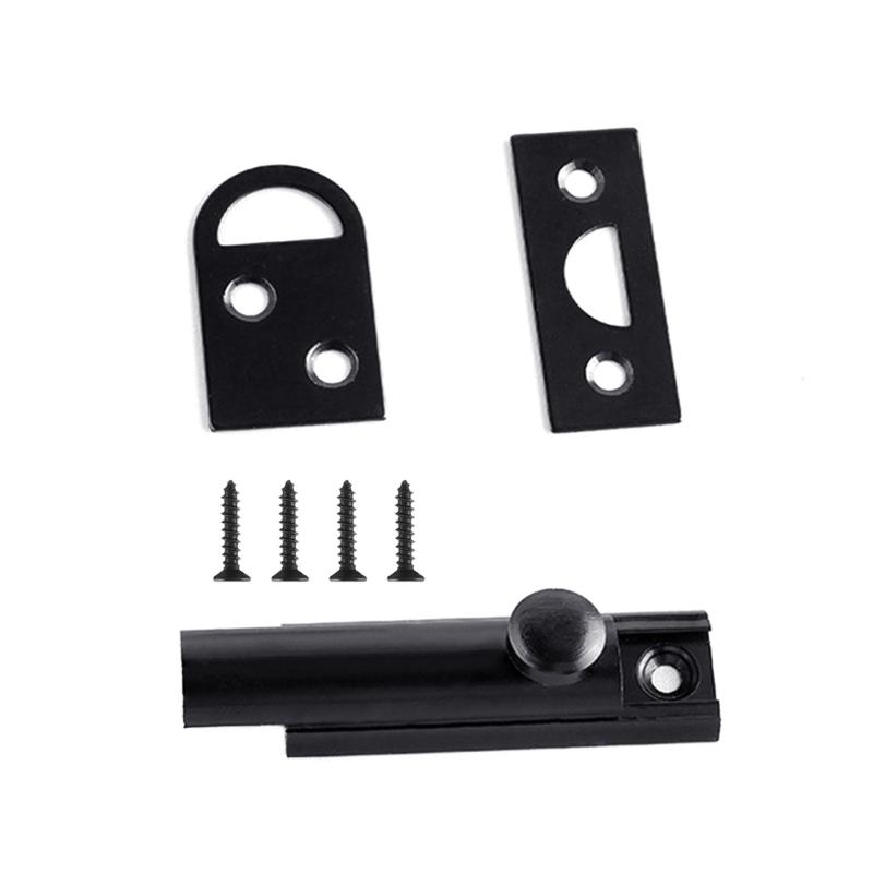 

Heavy Duty Vertical Horizontal Mountable Sliding Door Latches Lock Spring Loaded Designs Sliding Bolt Lock for Household 2Inch