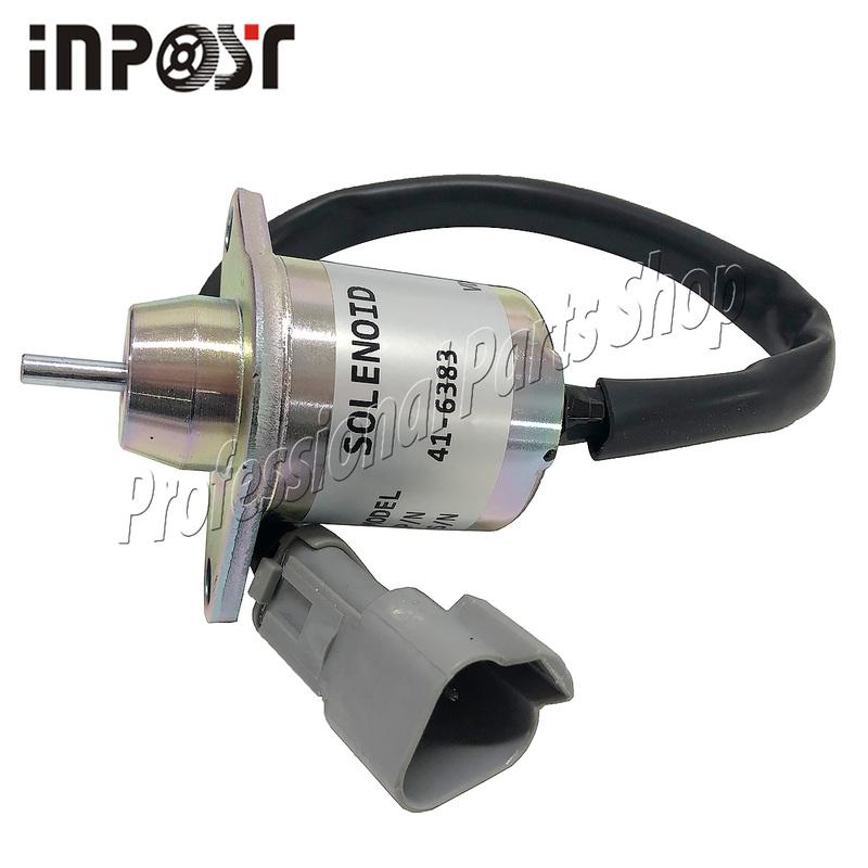 41-6383 Stop Shut Off Solenoid TK 41-6383 TK 41-4306 TK416383 For Yanmar Engine Replaces for Thermo King 12V