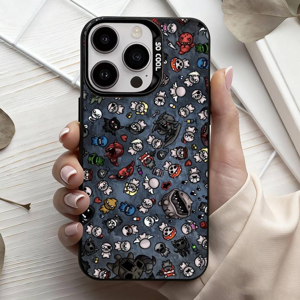 T-The B-Binding Of I-Isaac-C   Phone Case For iPhone17,16,15,14,13,12,11 Plus,Pro Max Black Candy silver phone case