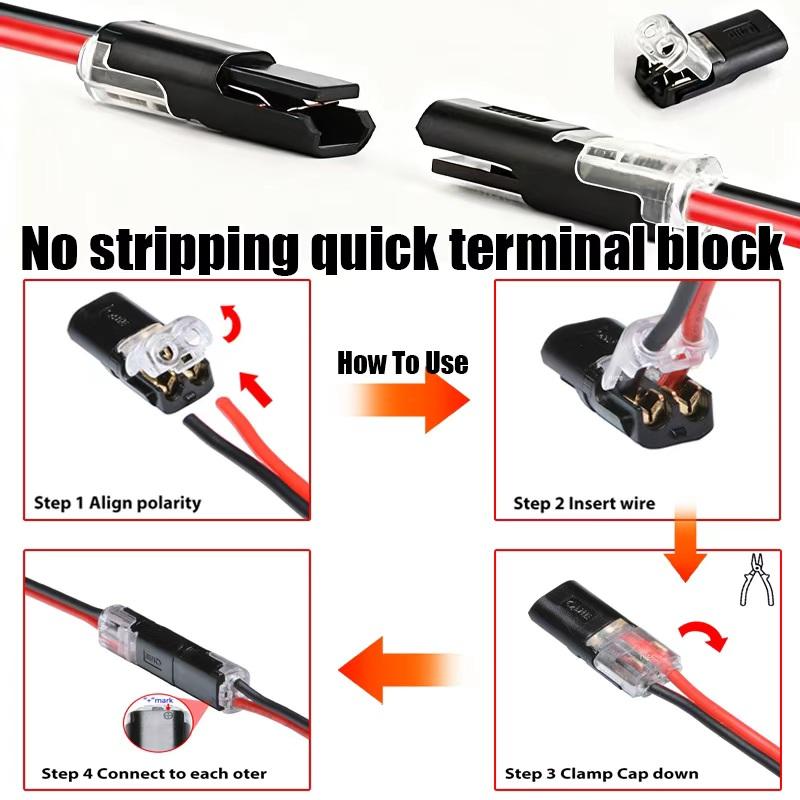 2 Pin Way Plug Waterproof Electrical Connector Car Wire Cable Automotive Terminal Block Low Voltage Tool