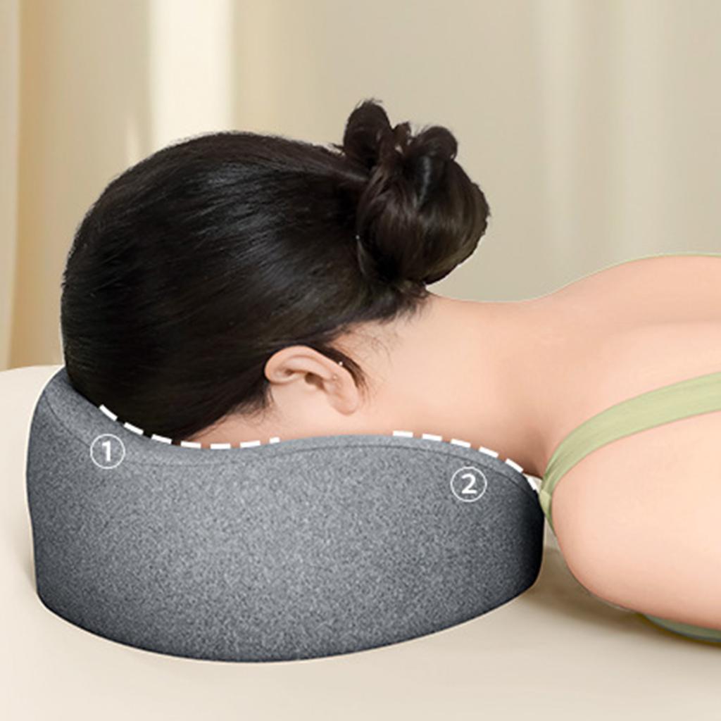 Ergonomisk Ansiktspute i Memoryskum for Massasjebenker med Pustende Trekk i Polybomull og Avtakbar Design