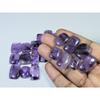 310Cts.Natural Amethyst Lace Agate Octagon Cabochon Loose Gemstone 24Pcs Lot C-818