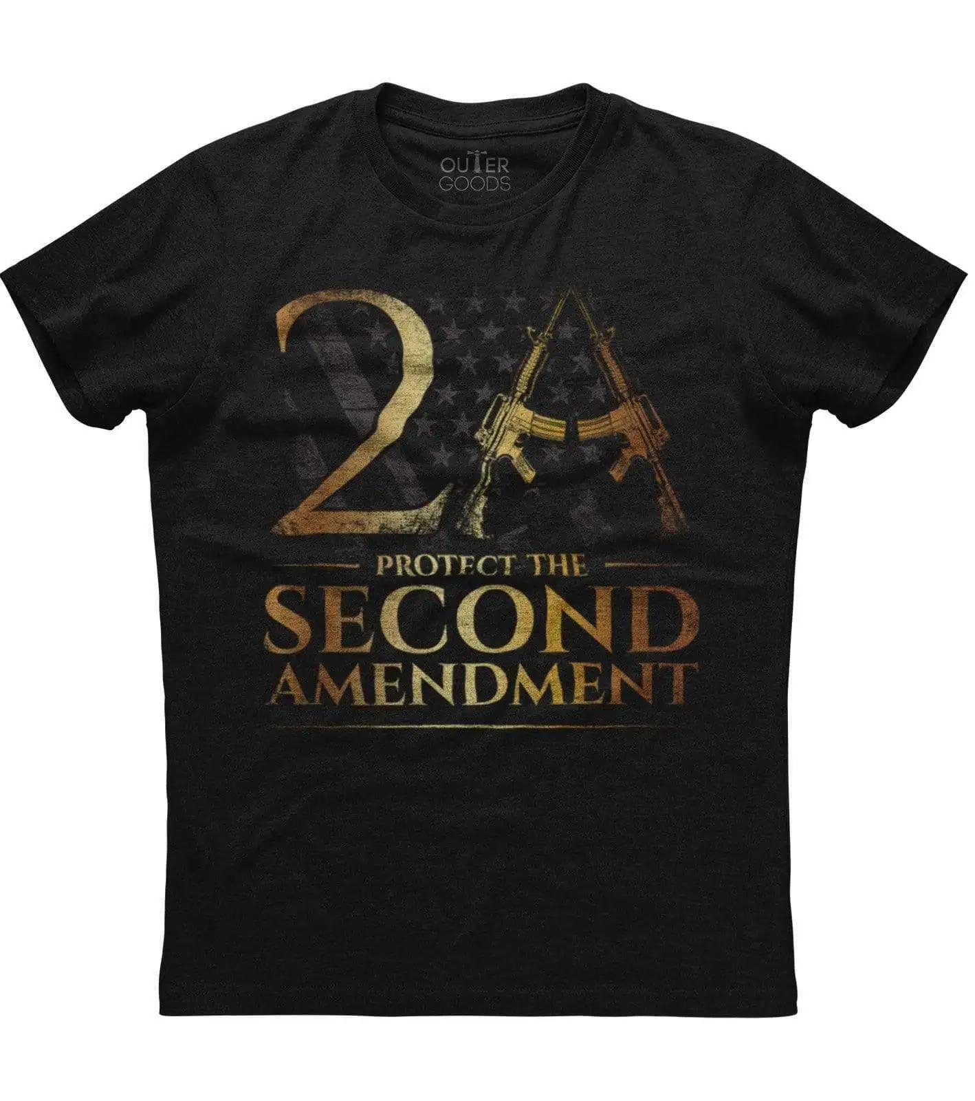 American Flag AR15 Protect 2nd Amendment ProGun Patriotic TShirt Summer Cotton ONeck Short Sleeve Mens T Shirt New S3XL S