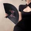 Exquisite Tassel Folding Fan Chinese Style Kimono Fan Elegant Handheld Fans  Hanfu Accessories