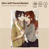 Anime H-Horimiya-a Throw Warm Soft Flannel Blanket, Multi-use for Sofa Bed Camping Travel Nap