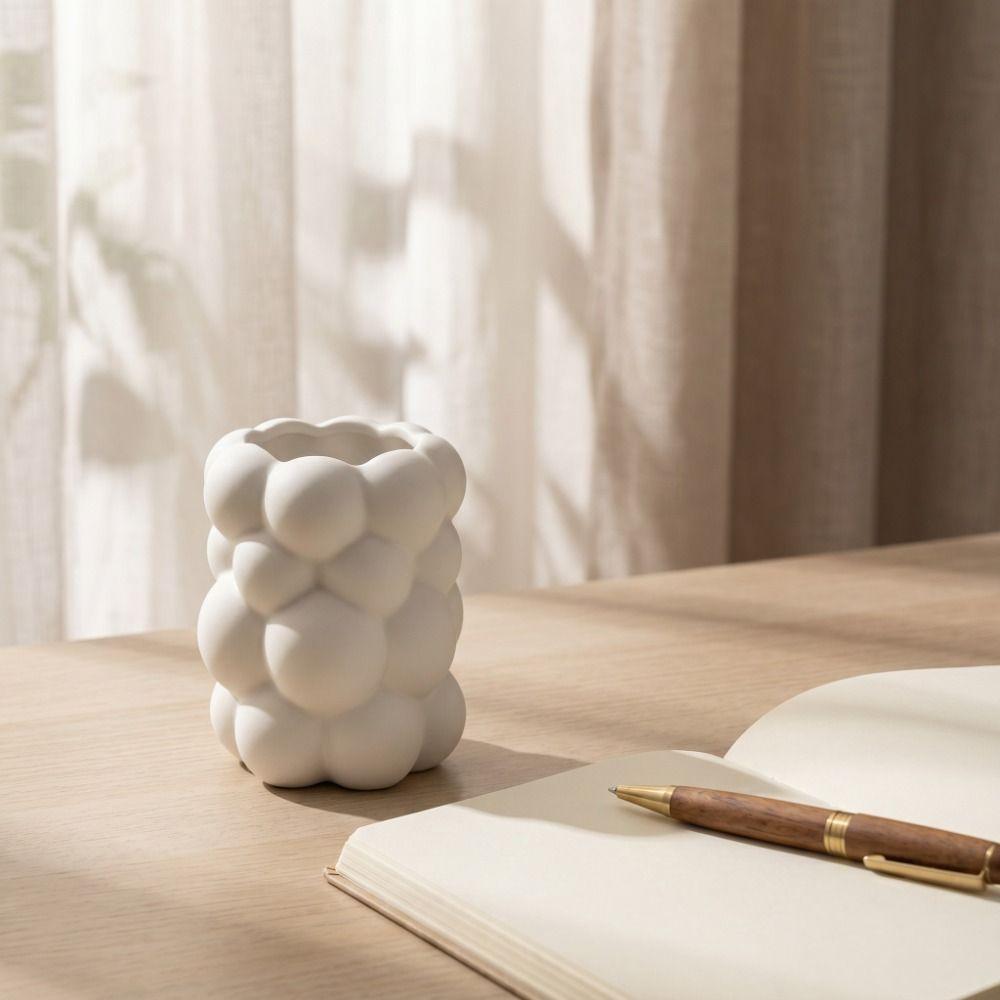 Cloud-shaped Pencil Holder 3D Printed Makeup Brush Storage Desktop Organizer Cosmetic Organization