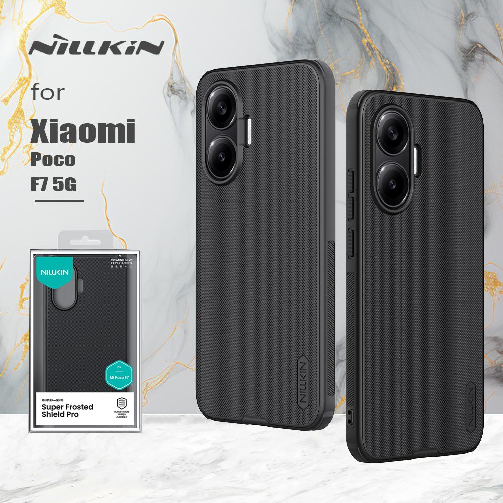 Nillkin for Xiaomi Poco F7 5G Case Super Frosted Shield Hard PC Protection Back Cover Anti-Fingerprint 360 Cases