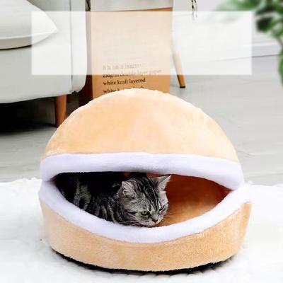 Herbst- und Winter Katzenzwinger Abnehmbarer und waschbarer Katzenschlafsack Haustier Katzenmatratze Hamburger Katzenhaus Vier Jahreszeiten Universelles Haustierhaus