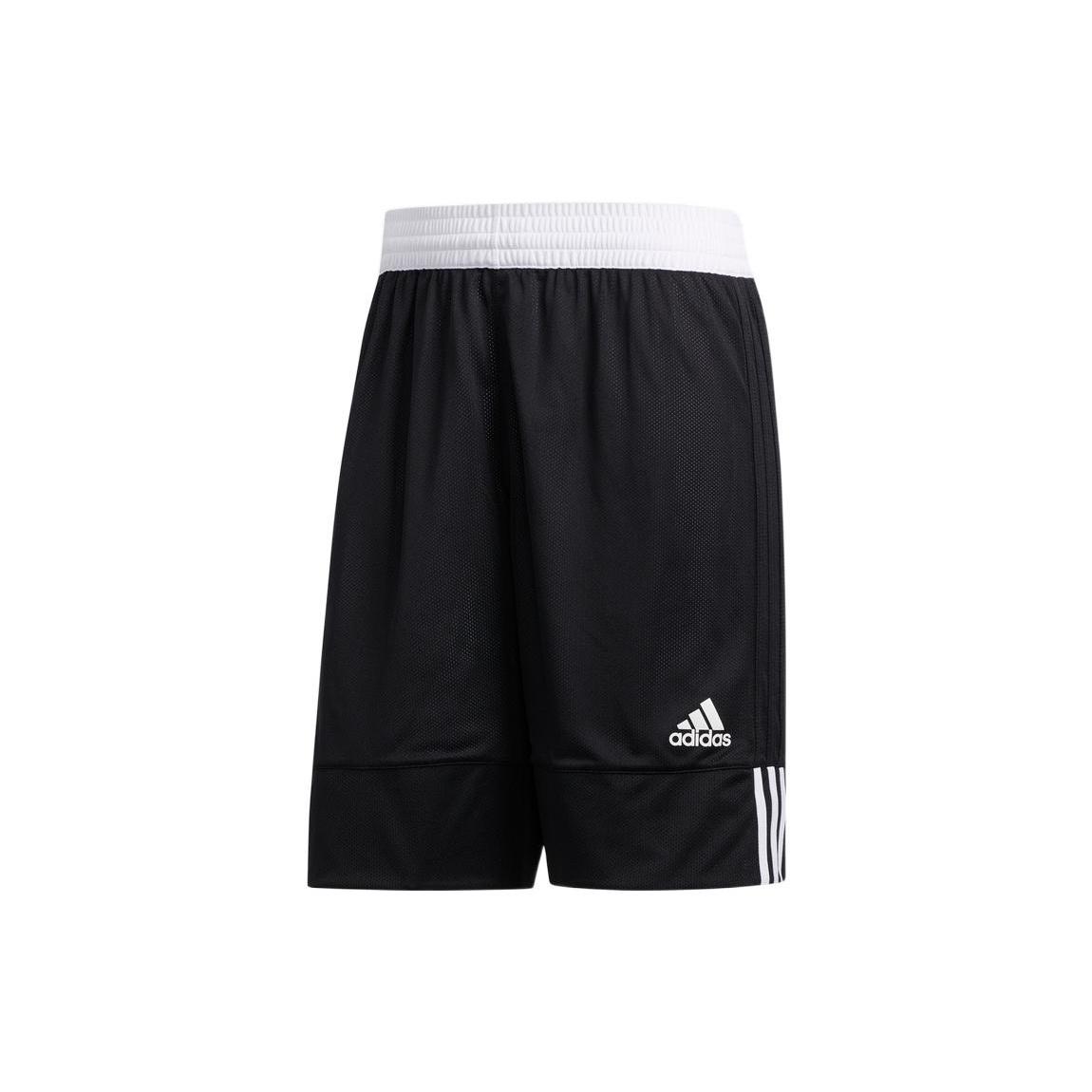Men s adidas Reversible Contrasting Colors Basketball Training Sports Shorts Black DX6386 M