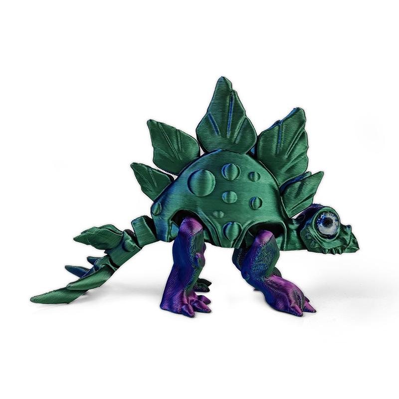 Printed 3D Stegosaurus Joint Movable Model Ornaments Funny Figurine Toys Landscaping Model Toys Desktop Decorations Kids Gifts