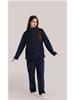 Women's Cloud Coral Fleece Pajama Set - Autumn/Winter 2025, High-Neck Flannel with Plush Velvet
