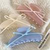 New Style Cute Sweet Hair Claw with Ribbon Bowknot Simple and Fashion Shark Clip Women Girls Hair Accessories Hair Clip Headwear