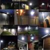 36/48 LED Home Outdoor Patio Solar Street Light Outdoor Balcony Fence Sensor Three Modes IP65 Waterproof Wall Solar Lights