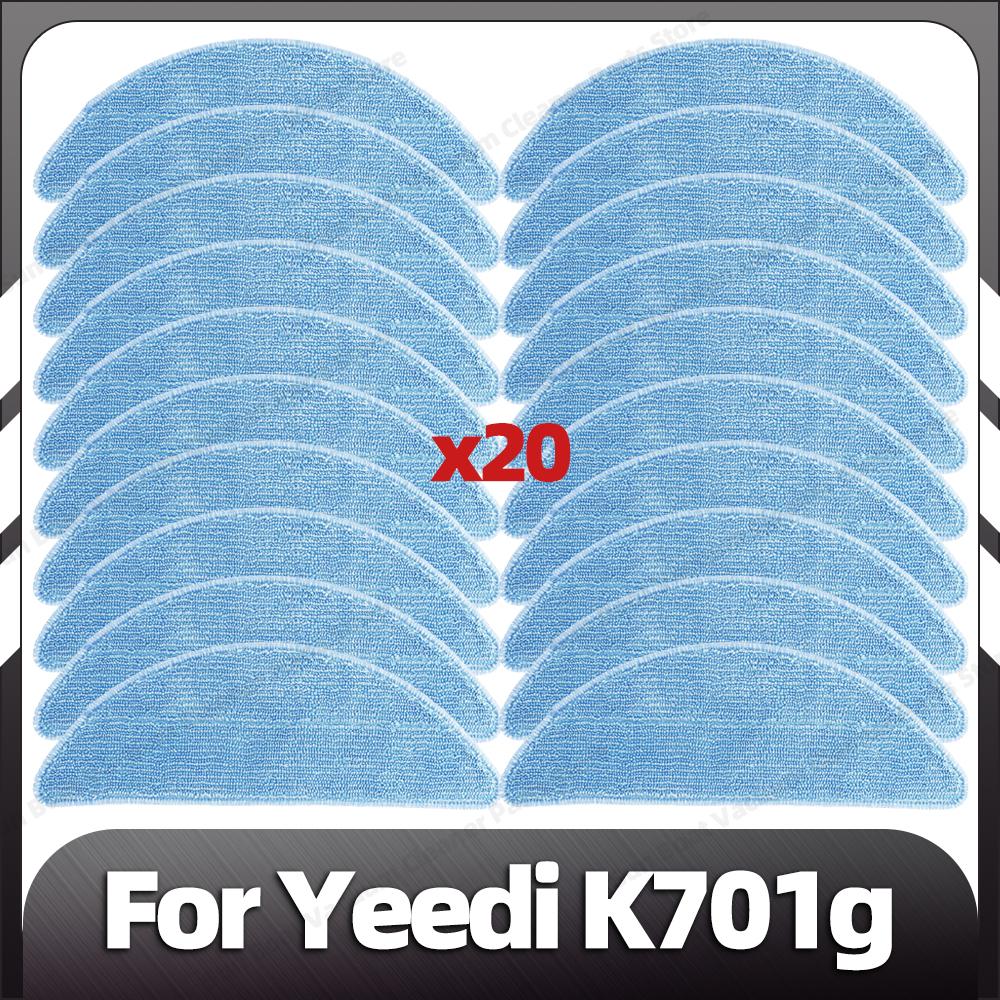 Compatible for Yeedi K701g Replacement Main Roller Side Brush HEPA Filter Mop Pads Spare Parts Accessories