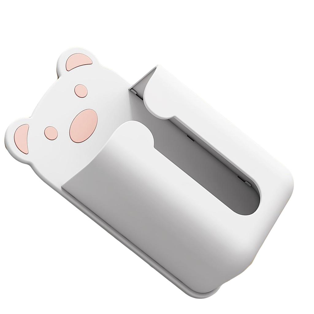 Wandmontierter Taschentuchboxbezug Modern Bärenform Stanzfreier Taschentuchboxbezug Rechteckig für