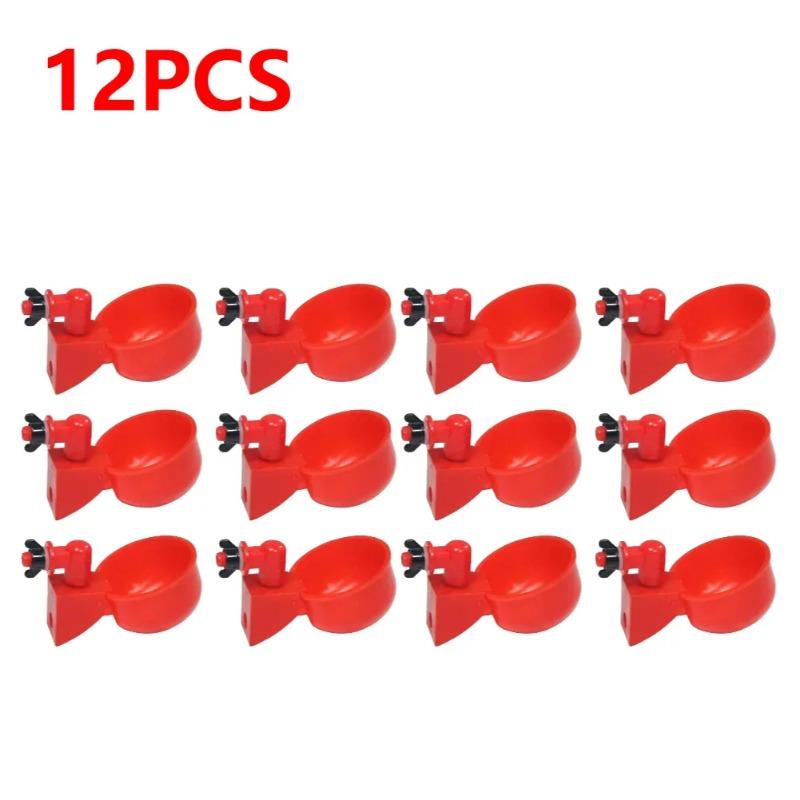 6-36Pcs Chicken Duck Drinking Cup Automatic Drinker Chicken Feeder Plastic Poultry Farm Water Drinking Cups Easy Installation