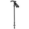 BUNDOK Trekkingstocksystem 3 Schwarz (BD-464BK) mit Teleskop-T-Griff und Anti-Shock