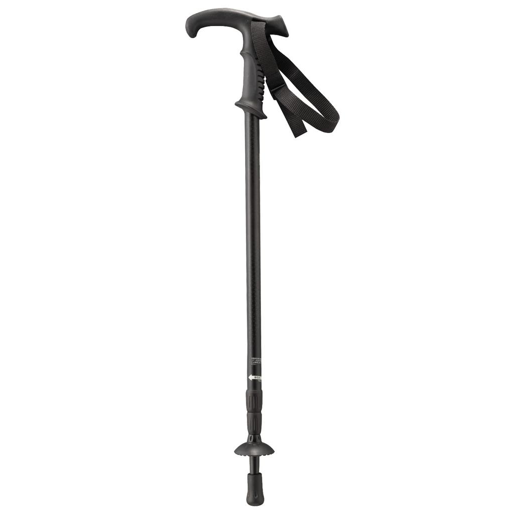 BUNDOK Trekking Pole System 3 Black (BD-464BK) with Telescoping T-Grip and Anti-Shock