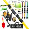 Four-Color Fishing Rod & Reel Set, 2.7m & 3m Lengths