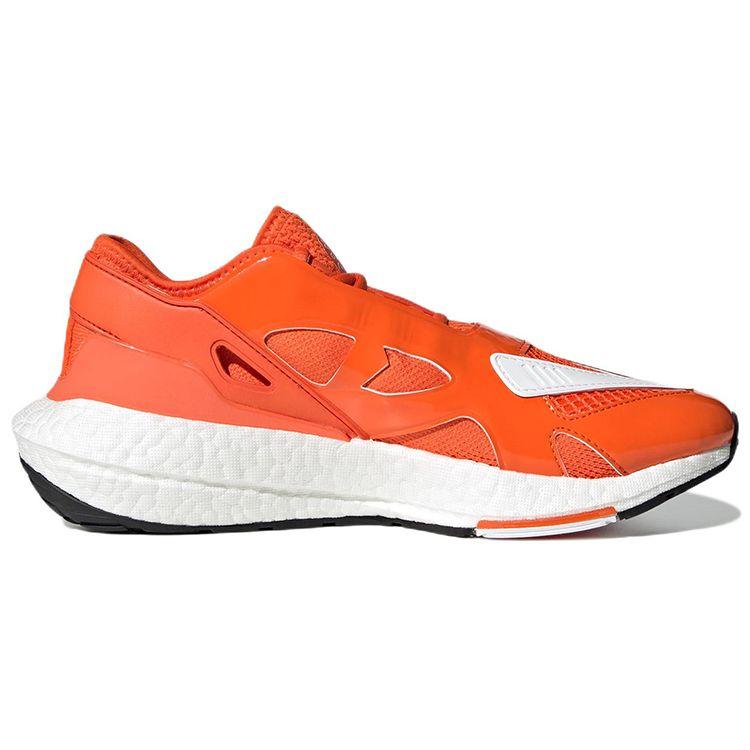 Stella McCartney X Adidas ULT Shock Absorption Patent Fabric Leather Non-Slip Wear-Resistant Low-Top Running Shoes Women Sneakers Orange GX9865