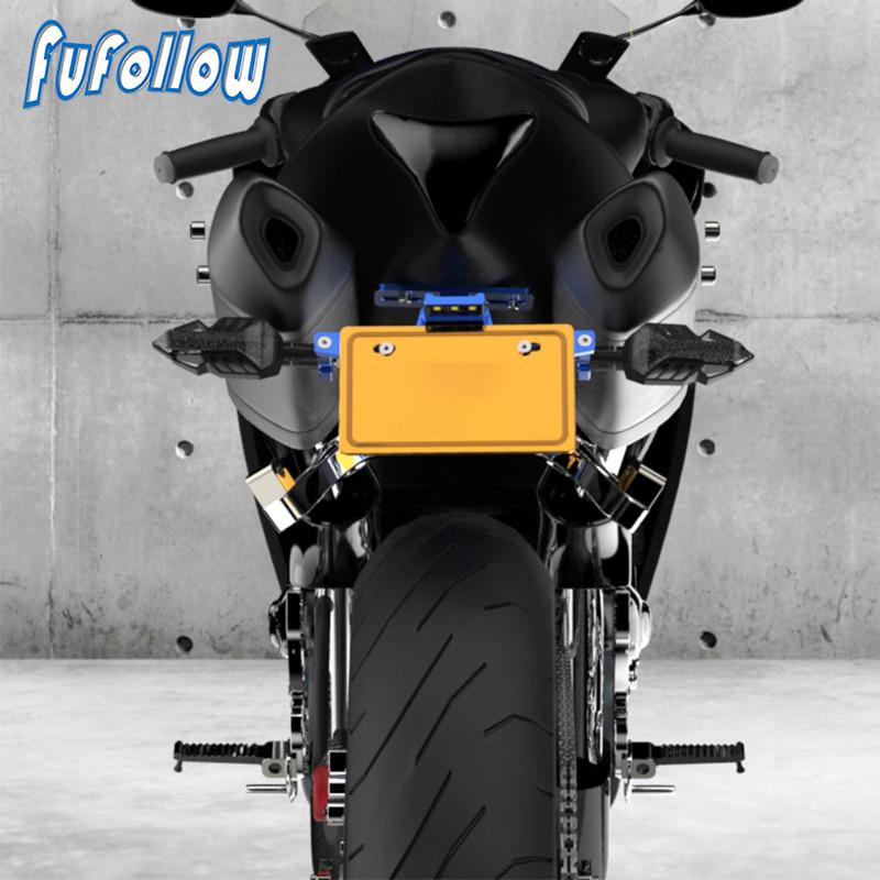 Universal CNC License Plate Holder Bracket For Kymco Ak 550 Z650 For Honda Msx125 CB CBR Cb190R For Yamaha Motorcycle Sport