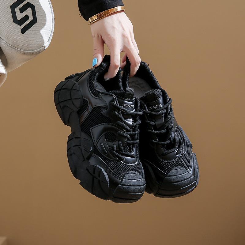 New Dad Shoes Women's Autumn Student Sports Running Casual Shoes Platform Heightening Shoes