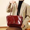 Large Capacity Chain Tote Bag Women's Spring Tide Texture Niche Light Luxury Shoulder Bag Commuter Bag