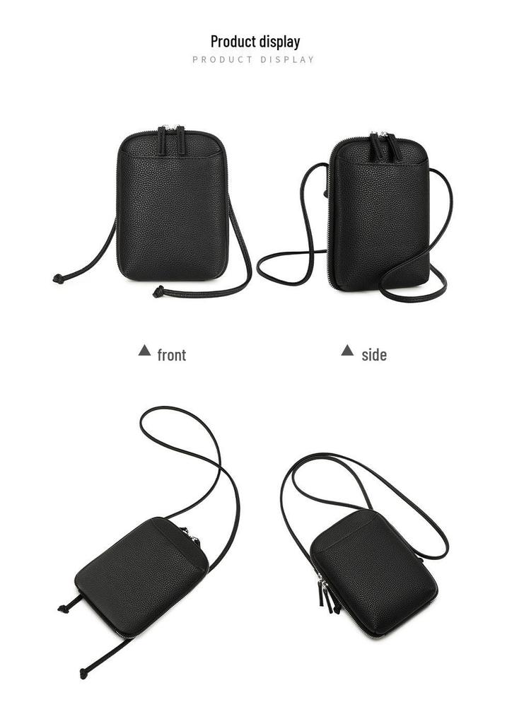 Summer Fashion Women's Crossbody Bag - Vertical Solid Color Mini Phone & Shoulder Bag, Niche Design