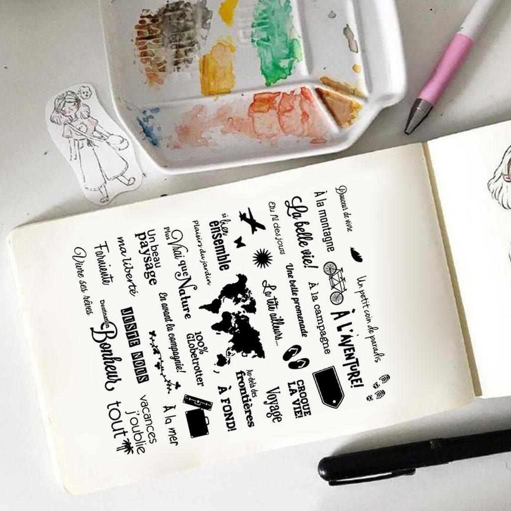 French Clear Silicone Stamp for DIY Birthday Wedding Invitations Cards Scrapbooking Paper Art Crafts Journal Supplies