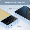 For Xiaomi Poco X6 Pro 5G/Redmi K70E 5G Case TPU Frame Clear Acrylic Back Cover