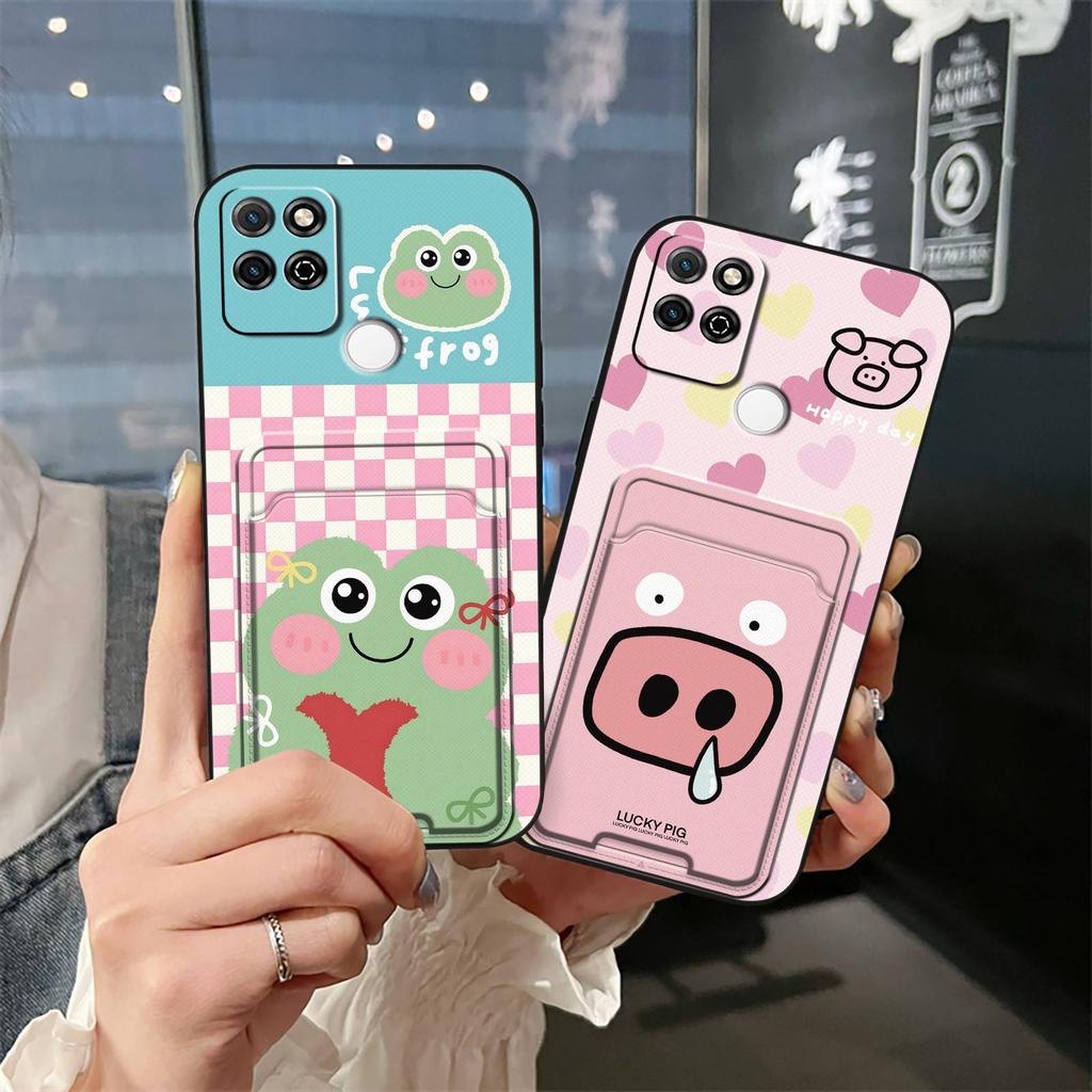 Cartoon Graffiti Phone Case For Huawei Honor Play5T Card slot Waterproof Fashion Design Durable Card bag Dirt-resistant