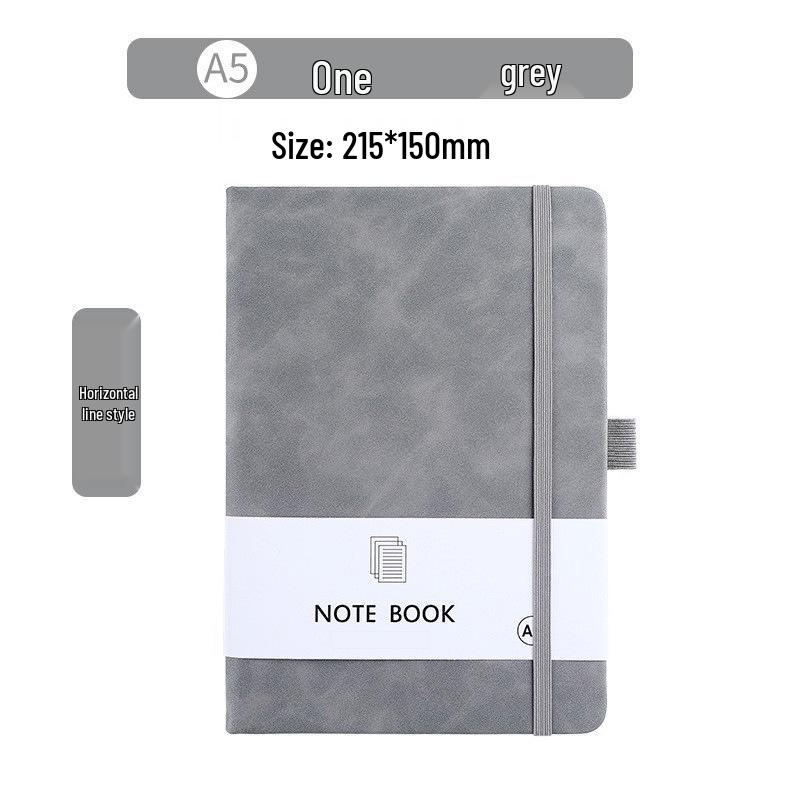 Portable A7 Color Elastic Band Notebook - Student Memo with Skin Feel Leather Cover