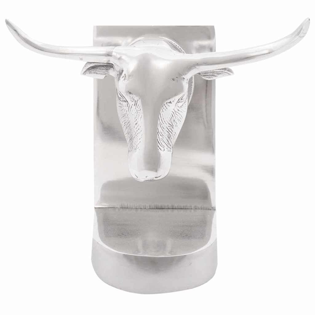 Bookends 2 pcs Silver 21.5 x 15.5 x 20 cm Aluminum