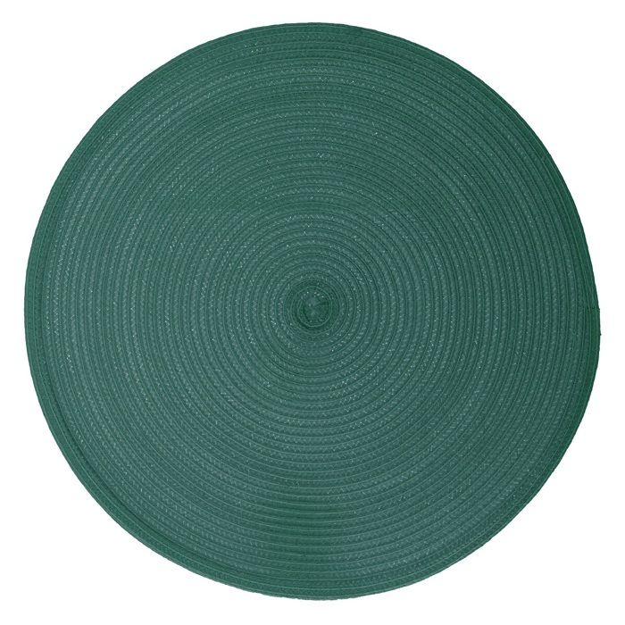 Set de table tresse rond emeraude