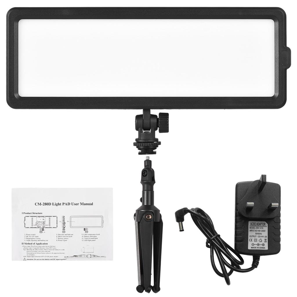 Mini lampa fotograficzna 16 W z możliwością przyciemniania światła LED przenośna lampa Vlog 148 koralików LED bateria serii NP-F