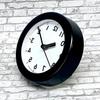 Santell Made in Japan Brain Training! Wall/Tabletop Reverse Clock SQ14-BK