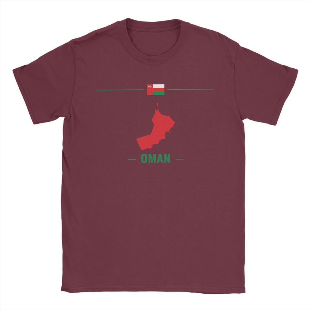 Oman Map T Shirt Mens Pure Cotton Fashion for Male TShirt Flag National Pride Heritage Silhouette Tees Short Sleeve Clothes