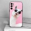 D-Cute Alpaca   Phone Case For Samsung S25,S24,S21,S22,S23,S30,Ultra,S20,Plus,Fe,Soft Silicone Black Cover