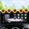 2024 Kreatives Sonnenblumen-Autodekor - Wackelkopfdach-Design im Stil von Internet-Berühmtheiten auf Douyin