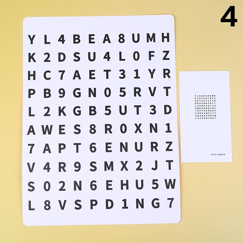Visual Acuity Chart Refractive Ability Font Training Distance And Near Card Operation Test Size And Shape Eye Alphabet Table