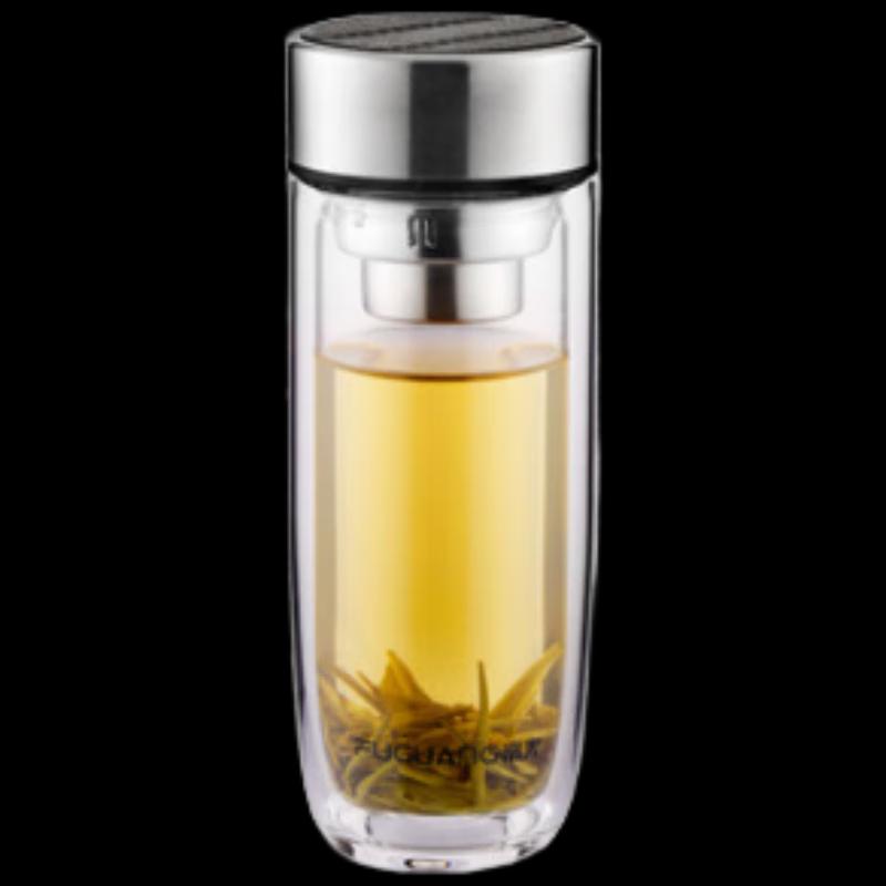 Fuguang Double-Layer Insulated Glass Mug