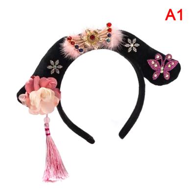 Alter chinesischer Gege Haarband Stoff Stirnband Chinesischer Stil